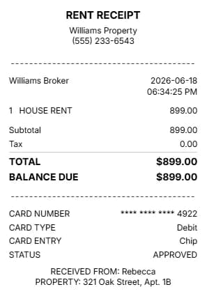 Rent Receipt Generator