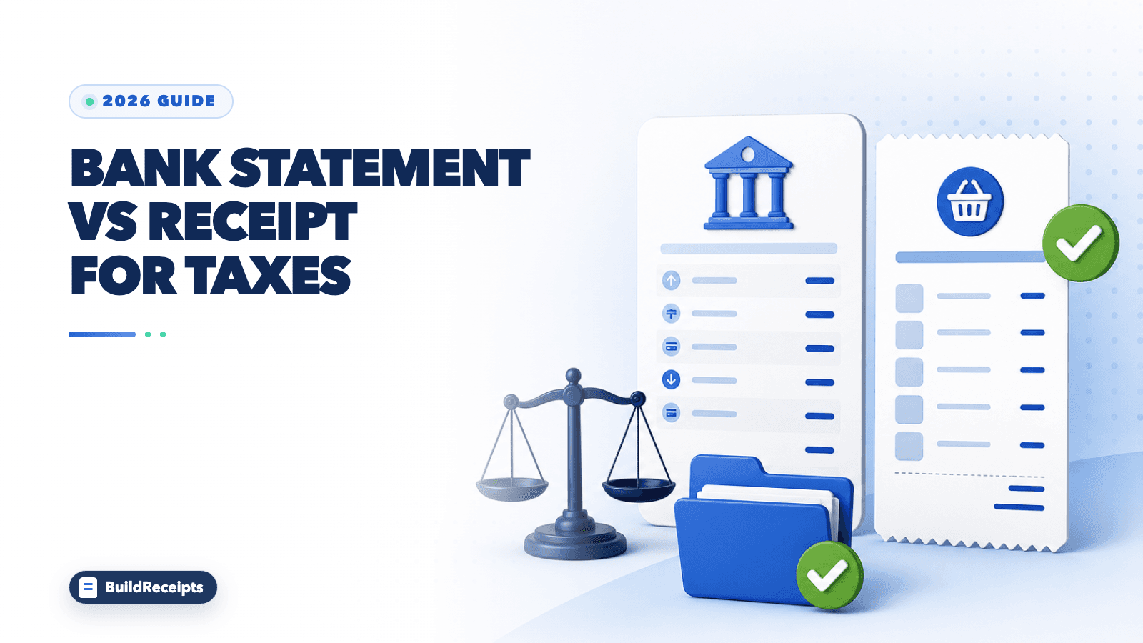 Bank Statement vs Receipt for Taxes: What the IRS Accepts