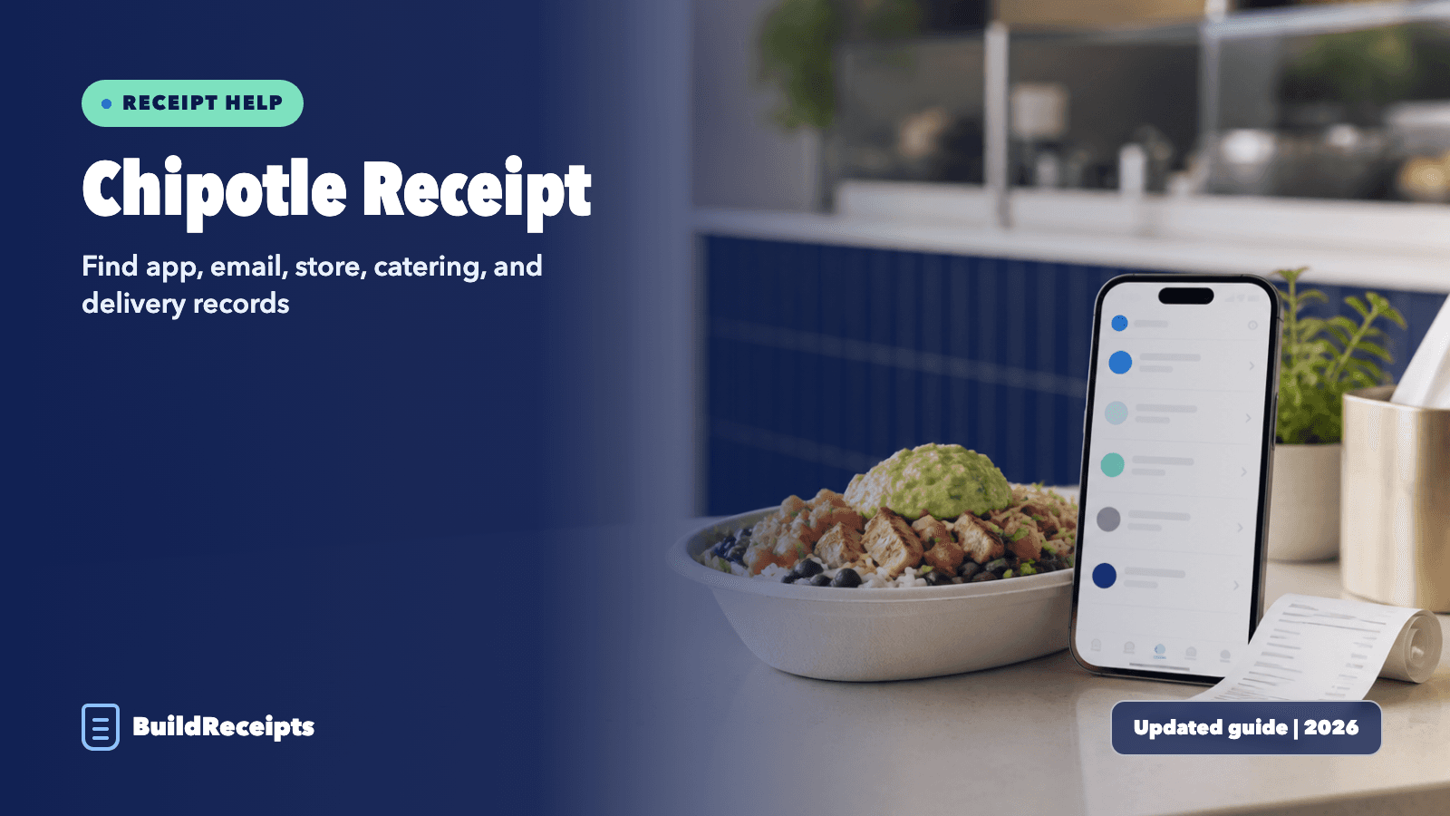Chipotle Receipt: Find App, Email, and Store Records