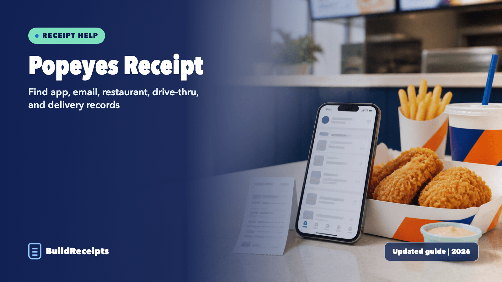 Popeyes Receipt: Find App, Email, and Store Records