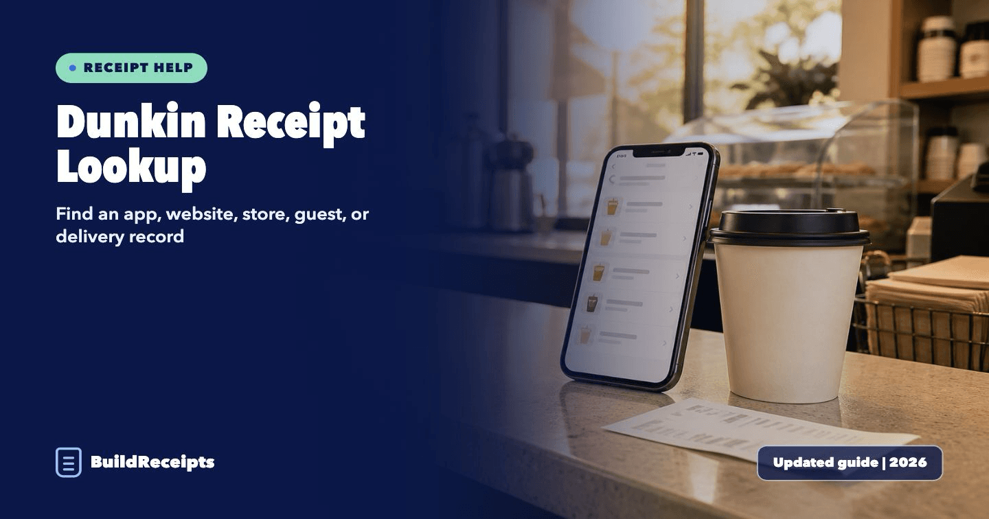 Dunkin Receipt Lookup: Find Your Order Receipt