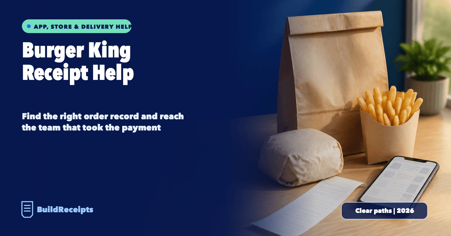 Burger King Receipt: Find App, Email, and Store Records