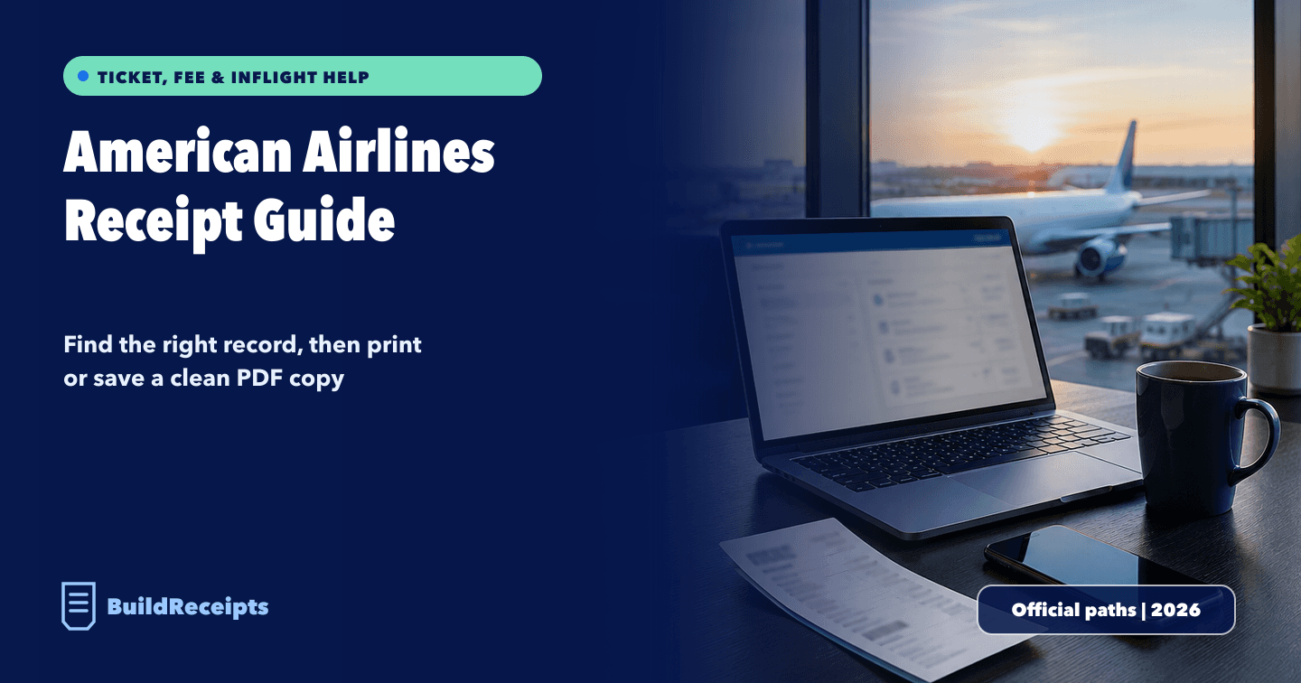 American Airlines Receipt: How to Find, Print, or Save It