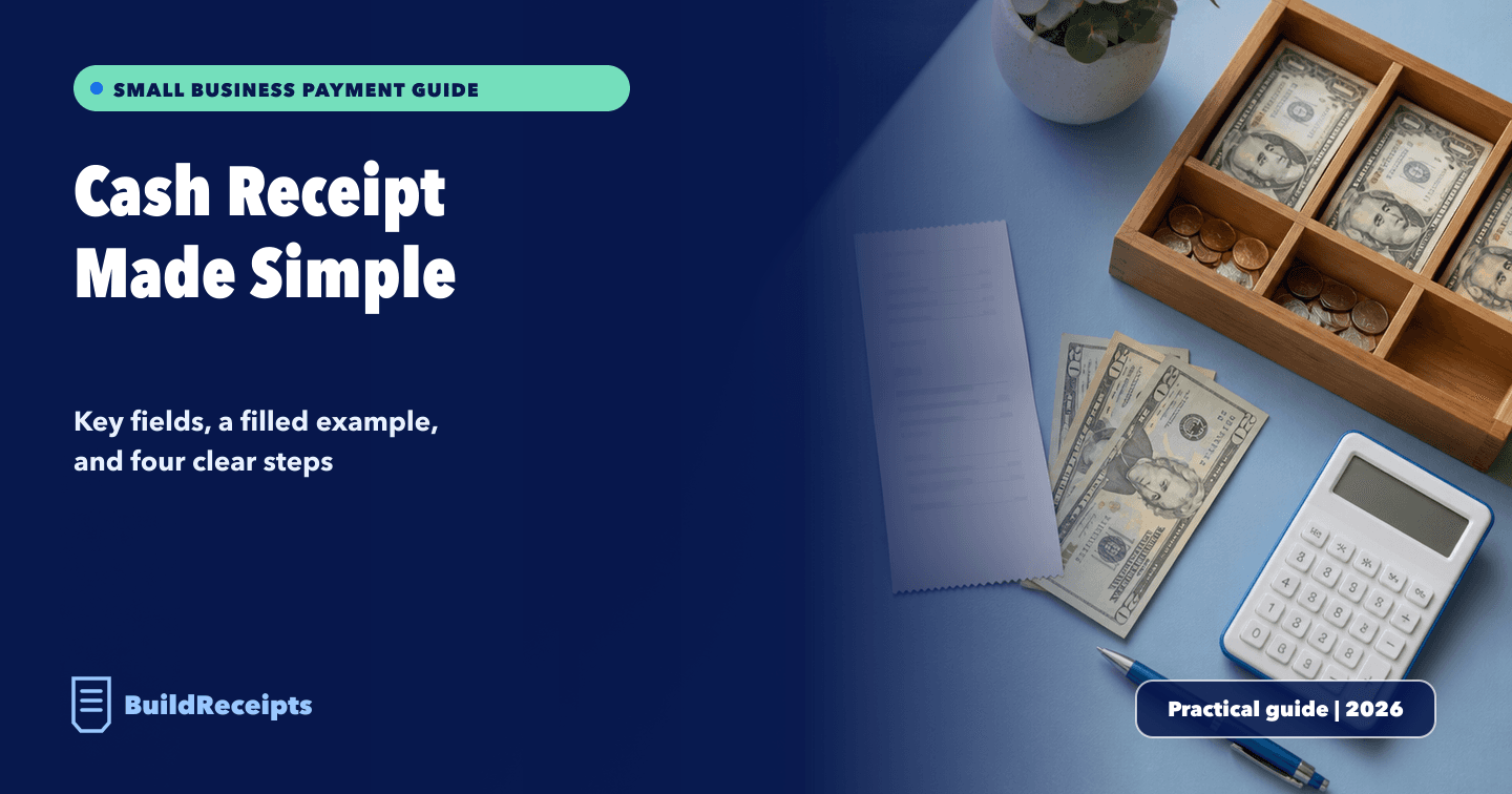 What Is a Cash Receipt? Simple Guide and Example