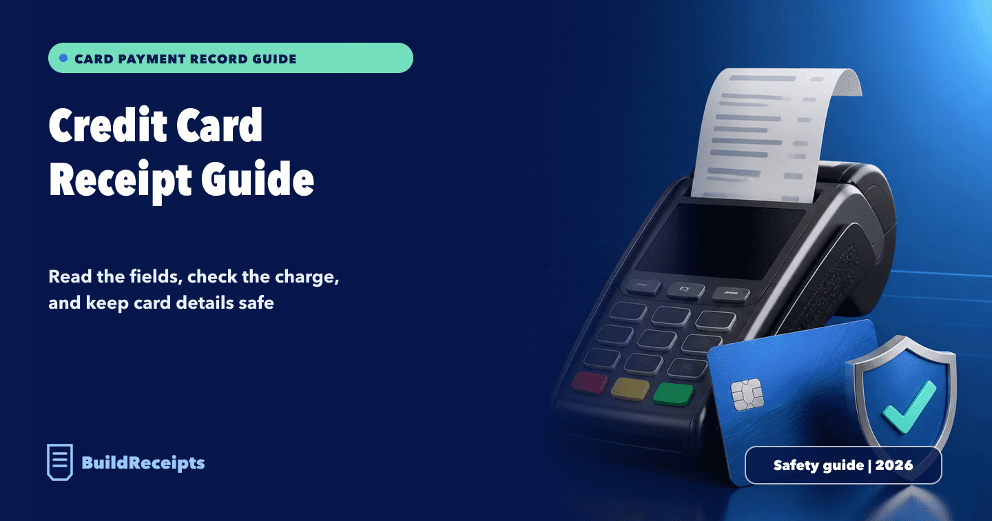 What Is a Credit Card Receipt? Fields, Copies, and Safety