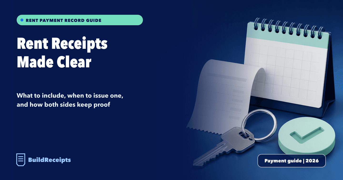 What Is a Rent Receipt? What It Should Include