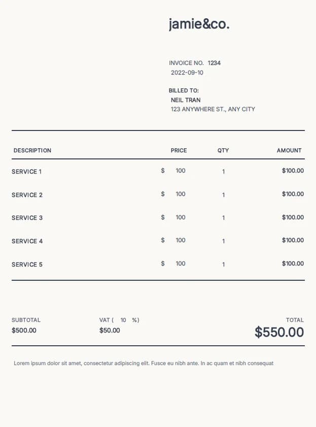 Creative Invoice Templates